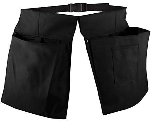 Bayersan Double Pocket Pouch Window Cleaners Pouch Belt Tool Organisers Tools Holder Pouches (Grey)