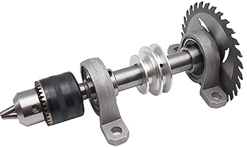 Lagersitz Riemenscheibe Stichsäge Bohrer Holzbearbeitung Drehbank, DIY perlenmaschine Schneide Spindel Futter,1,5-13 mm,Lager mit Sitz