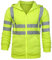 WENZHOU Herren Hohe Sichtbarkeit Kapuzenpullover Workwear Warnschutz Hoodie Reflektierend Sicherheitsjacke Atmungsaktiv Langarm Kapuzenpulli Sweatshirt Arbeitsjacken für Herren Winter M-3XL