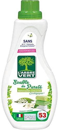 L'ARBRE VERT, Assouplissant Souffle De Pureté 800Ml,Lot De 3,livraison offerte