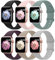 AMSKY Bracelet en Silicone Compatible avec Apple Watch 40mm 44mm 46mm 45mm 42mm 41mm 38mm 49mm - pour Femme Homme, Sport Compatible avec iWatch SE Ultra Series 10 9 8 7 6 5 4 3 2 1