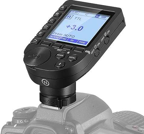 NEEWER QPRO-N TTL Drahtloser Blitzauslöser Kompatibel mit Nikon 1/8000s HSS Neigbares Design LCD Bildschirm 5 Tastensätze 9 Anpassbare Funktionen für Q4 Q3 Z1 Z760 NW420 NW655 NW665 S101-300W/400W PRO