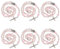 nbeads 6 Stück Harz Rose Perlen Rosenkranz Halsketten, Rot Undurchsichtig Harz BLUMENNn beten Rosenkranz Halskette Oval Form Emaille Legierung Anhänger Perlenkette für Frauen Geschenk Dekoration