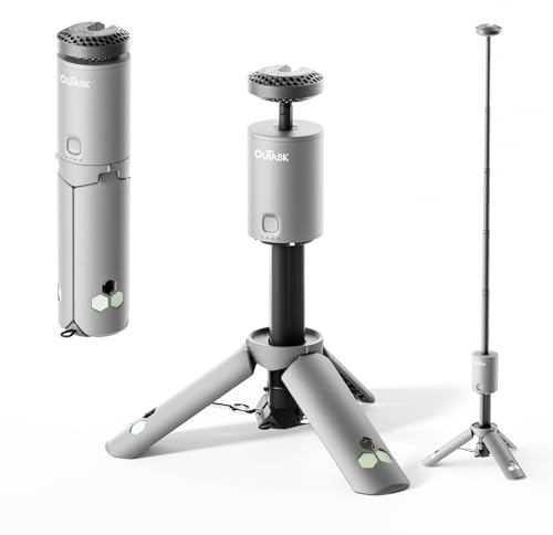 Outask Teleskop-Campinglaterne, 12000mAh LED Licht, faltbar & magnetisch, IPX6/IPX7 wasserdicht, Outdoor Lampe für Camping, Wandern, Notfall, Garten