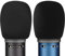 Musiin Schaumstoff-Windschutz - Kompatibel mit Blue Baby Bottle SL, Bluebird SL, Blackout Spark SL Mikrofonen - Antipop Schaumabdeckung, Mic Windschutz, Schwammschaumfilter (Schwarz / 2 Pack)