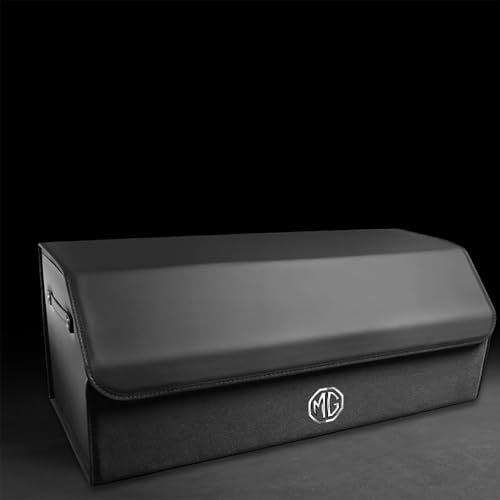 BrohN Universal Kofferraum Organizer für MG Astor/Gloster/GT /MG3 /MG4 /MG5 /MG6 /One/TF/ZR/ZS/ZT Faltbare Aufbewahrungsbox Taschen Kofferraumtasche Wasserdicht Innenraum Zubehör,L-Black Style