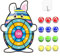 Ostern Geschenke Kinder, Ostern Deko Dartscheibe Kinder Mit 12 Klebrigen BäLlen FüR Hase Design Kinder Dartscheibe FüR Osternfeiern Ostern Basteln Geschenke Kinder FüR Klett Dartscheibe Kinder ab 4-10