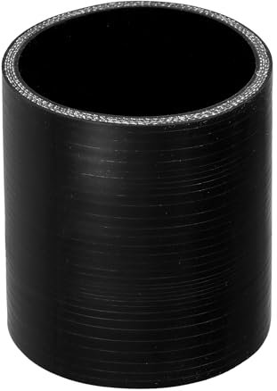 X AUTOHAUX 1 manguera refrigerante universal de silicona negra para coche, 80 mm, diámetro interior de 100 mm, 0 grados