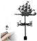 Girouette bateau pirate, girouette pour toit de jardin, indicateur de direction du vent en métal, pour décoration de toit de jardin, terrasse
