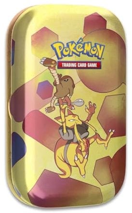 Pokemon TCG: Scarlet & Violet—151 Mini Tin – Kadabra and Hitmonlee (2 Booster Packs, 1 Coin & 1 Art Card)