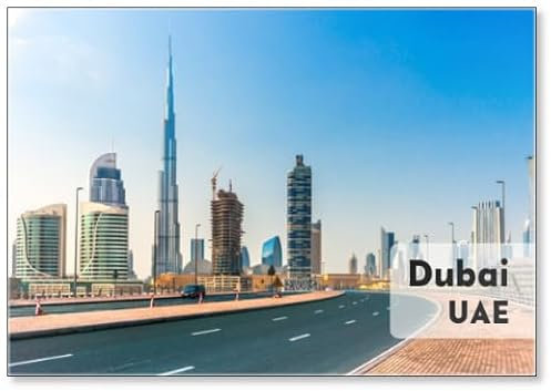 Road to Dubai,dubai., Fridge Magnet