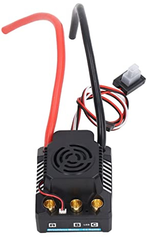 ZAWELIYO Accessoires ESC RC sans Balais 120 A, Contrôleur de Vitesse électrique étanche et Programmable Professionnel pour Pièces de Rechange de Voiture 1/8 RC