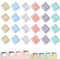 YAPKOLV 20 Stück Reusable Creative Stapler Clam Clip Hefter Clip Dokumenten Buchecken Clips Transparentes Binder Clips Kunststoff Papier Push Clip Bindeklammer Kleiner Halteclip (mehrere Farben)