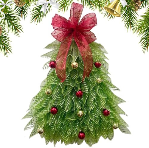 Ghirlanda per porta 'albero di Natale, per porta di Natale, ghirlanda natalizia per porta d'ingresso, ghirlanda natalizia per porta di Natale