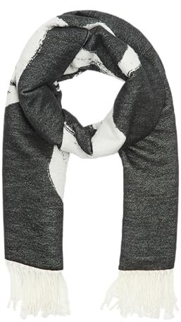 s.Oliver BLACK LABEL Weicher Jacquard-Schal mit Fransen ecru ONESIZE