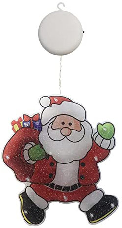 TURWXGSO Christmas Decorations Clearance Sucker Window Hanging Lamp Christmas Decoration Shop Scene Layout Holiday Decoration Lamp For Christmas, Halloween Holiday Party Home Decor