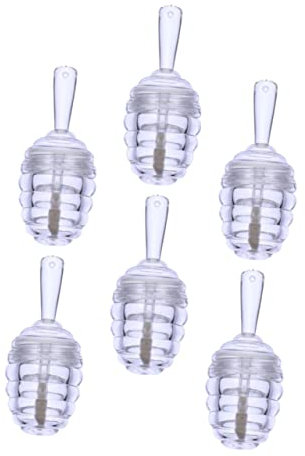 minkissy 6stücke Transparente Honigwaben-lipgloss-tuben Leere Lippenbalsam-aufbewahrung Nachfüllbar Kompakt Für Diy Lippenpflege Und Reise Sichtbare Flüssige Füllstände