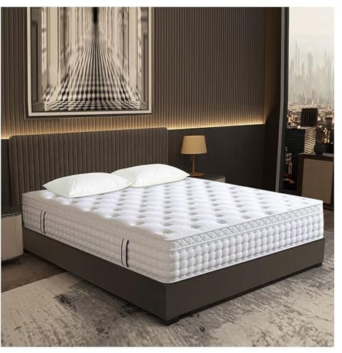 Comfort Soft Hybrid-Memory-Foam-Matratze in einer Box für Druckentlastung und atmungsaktive Unterstützung, 27 cm dick, 180 x 200 cm