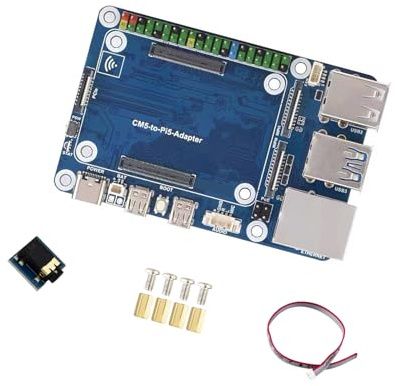 GKYQVE Placa de expansión con micrófono USB, puerto de sonido RJ45 Gigabit Ethernet, accesorios de fácil instalación, expansión Gigabit Ethernet