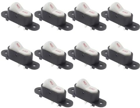 Kleine 2-polige elektrische Schalter, doppelte Geschwindigkeitsregelung, wasserdichtes Design, Zwei-Wege-Kippschalter, ideal für Küchengeräte, isoliertes Küchengerät