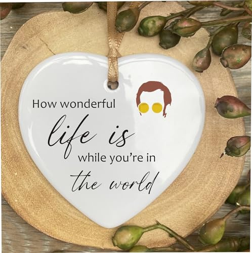 Elton John Life Wonderful Gift Quote Ceramic Heart Gift Plaque Office Hanging Sign cr152