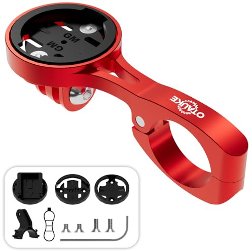 Otauke Aero Bar Fahrradhalterung – Fahrrad-GPS-Computer-Halterung für Garmin Edge, Out-Front-Fahrradhalterung, kompatibel mit Wahoo, Bryton, Cateye, GoPro Action-Kamera, passend für 22,2 mm, 22,4 mm