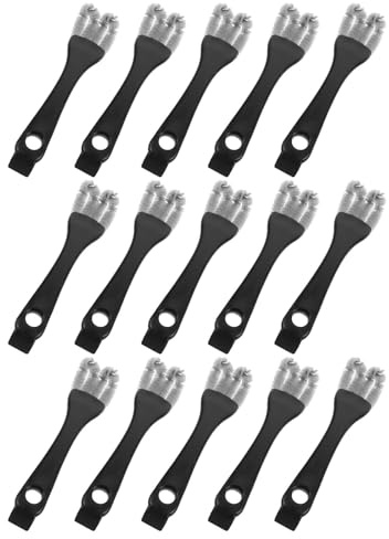 SOIMISS 15pcs Bird Cage Cleaner Brush with Long Handle Double Head Grill Scraper and Droppings Remover for Parrot Perches Kennels Bbq Grates Hygienic Pet Cage Cleaning Tool