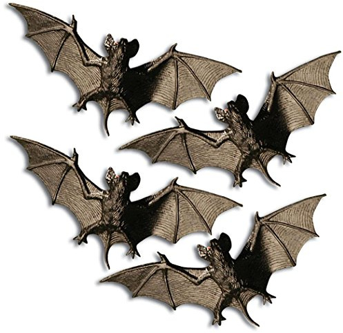 Eine große * Fledermaus * aus Kunststoff zur Deko für Halloween // Dekoration Fledermäuse Horror Mottoparty Party Motto Grusel Bat Black