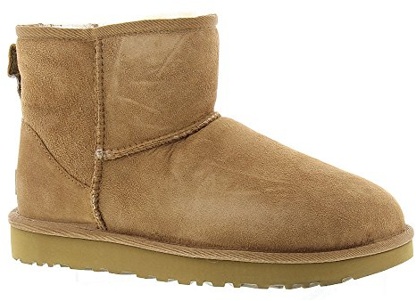 UGG - Stivaletti Classic Mini, da donna, senza chiusura, marrone, 39 EU