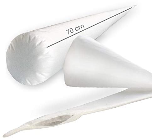 70 cm PREMIUM Inlettkissen Schultüten LEER | ungefülltes Kisseninlett für eigene Füllung wie Kirschkerne, Schrott, Watte | Upcycling alter Kissen