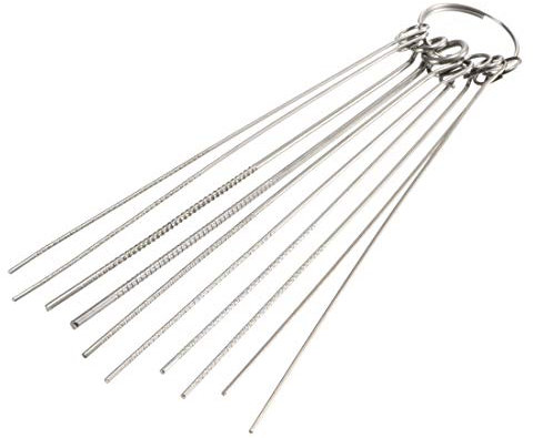 sourcing map 4 Set Schweißtipp Düsenreiniger Benzin Schneidlampe Tipp Reiniger Nadel de