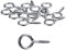 LuLyL Confezione da 100 Screw-in Vite Eye Mini Occhio Pins Ganci 2.5 x 10 x 26 mm