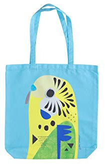 Maxwell & Williams Große Tragetasche, Motiv Azurblauer Eisvogel, 100% Baumwolle, Mehrfarbig, 42 x 41 cm, mit Print des Australischen Künstlers Pete Cromer, Farbenfrohe Einkaufstasche