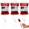 HOWAF 12 Stück Halloween blutspendebeutel, Halloween Infusionsbeutel blutbeutel 350ml Halloween Party Trinkgefäß Blutbeutel Zum Befüllen Taschen Getränkebehälter Halloween Party Dekoration