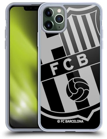 Head Case Designs Licenciado Oficialmente FC Barcelona De Gran tamaño 2017/18 Crest Carcasa de Gel de Silicona Compatible con Apple iPhone 11 Pro MAX