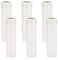 DiCUNO E14 Kerzenhülse 25x100mm, Weiße Kunststoff-Fassunghülse für Kronleuchter, LED-Kerzenlampen, Wandleuchten & Hängelampen, Lampenzubehör, 6er Pack