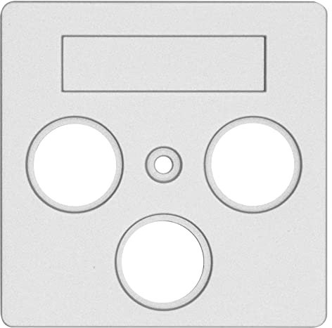 OPUS® 55 Abdeckung für Antennen-Steckdosen, 3-Loch Farbe alu - silber - seidenglanz