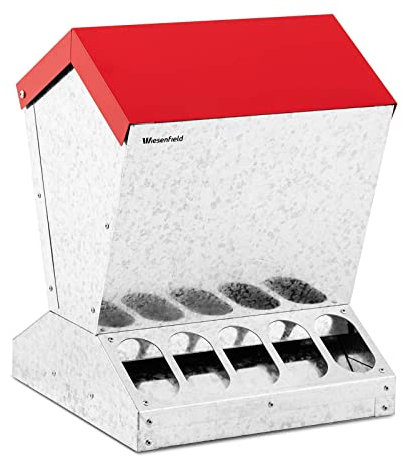 Wiesenfield WI-CF-200 Futterautomat Hühner Kapazität 11,5 kg Hühnerfutterautomat Hühner Futterspender Geflügelfutterautomat