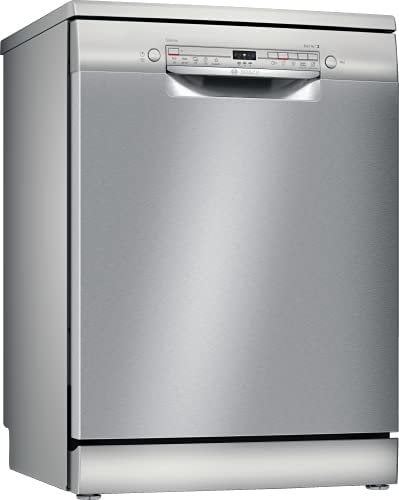 Bosch SMS2ITI11E Serie 2, Lavastoviglie da libera installazione, Home Connect, Diagnostica da remoto, Assistente al lavaggio, Programma preferito, EcoDosage, Acciaio, 60cm