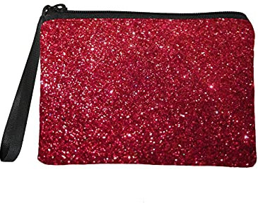 Jeiento Petit porte-monnaie pour femme - Pour voyage, shopping, argent, sac à main, pochette à fermeture éclair, Rouge, S, Pochette à monnaie