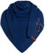 KNIT FACTORY - Dreiecksschal Coco - Damen Strickschal mit Wolle - Umschlagtuch für den Herbst und Winter - Winterschal - Dreieckstuch - Hochwertige Qualität - XXL Schal - 190 x 85 cm - Kings Blue