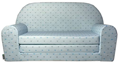 FORTISLINE – Kindersofa MINI ausklappbar 40x78x45cm - Kindersofa für Kinder 2in1 - Kindercouch ausklappbar - Schlafcouch aus Schaumstoff - Abnehmbarer Bezug - Viele Motive