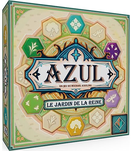 Asmodee – Azul – Der Garten der Königin – Gesellschaftsspiele – Strategiespiel zum Verlegen von Fliesen und Mosaiken – Spiel für Erwachsene und Kinder ab 8 Jahren – 2 bis 4 Spieler – französische