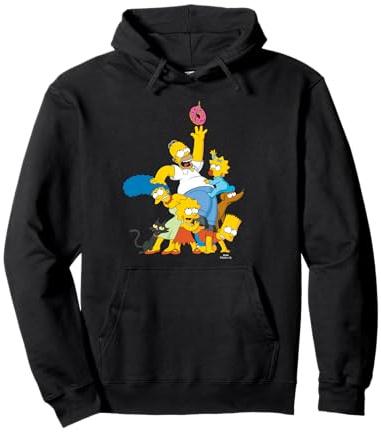 The Simpsons Family Donut Reach Felpa con Cappuccio