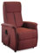 SEADA, Poltrona Relax Elettrica con Sistema Alzapersona, Reclinabile con 2 Motori e Ruote Per Anziani, Con Telecomando, Modello Siena, 75 x 82 x H110 cm (Microfibra Bordeaux)