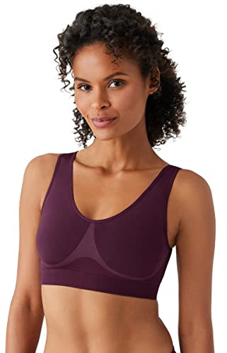 Wacoal Women's B-Smooth Bralette_Obsolete, Italian Plum, 34