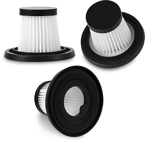 3Pcs Replacement Vacuum Filter for Hepa 6101 Filter Replacement Fit Vacuum Cleaner Washable Filters Vacuum Cleaner Filter, 6 x 8 cm