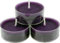 nk Candles 20 dänische Teelichter farbig durchgefärbt ohne Duft (aubergine-lila)