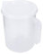MOUMOUTEN Misurino, Misurino in Plastica Trasparente da 1000 Ml con Coperchio, Caraffa Graduata con Bilancia Per Latte Visibile con Manico Per Cucina Domestica Cuocere Bevande al Caffè(1000ML)