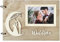 Livre d'or de Mariage, Personnalisé Rustique Scrapbooking avec couverture en Bois- 5 pouces Album de Fiançailles avec 40 Pages pour Baptême ou Bricolage Registres Signe Invité